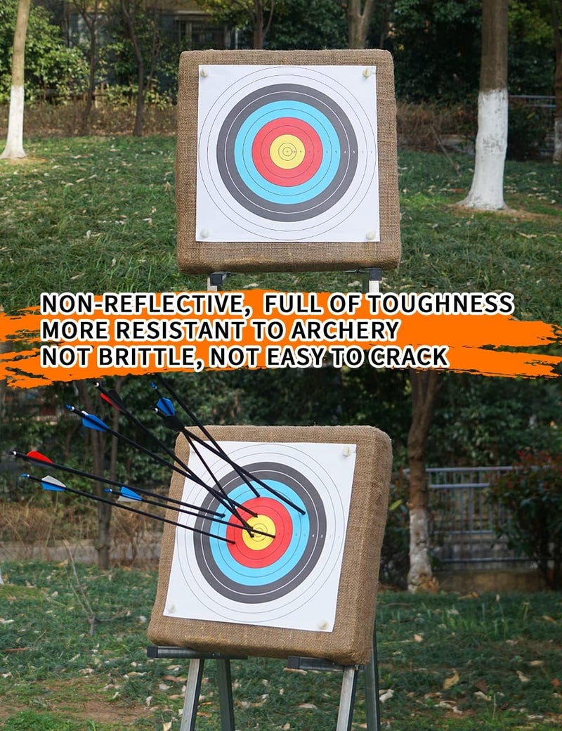 THREE ARCHERS Archery Targets Paper for Backyard 30/50pcs Standard Archery Target 40cm 10 Ring Bow and Arrow Target for Hunting & Shooting Archery Accessories for Target Practice - Image 5